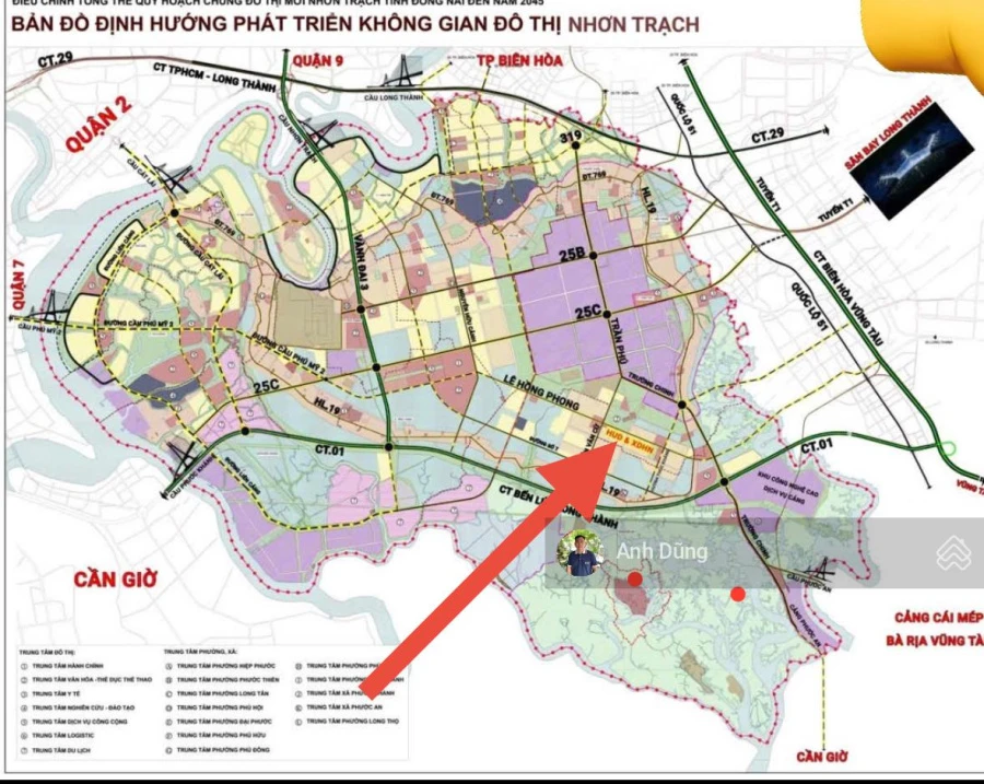 Đất nền TP. Mới Nhơn Trạch giá từ 9 triệu/m2 - sổ hồng riêng - Đón sóng Sân bay Long Thành - Ảnh thu nhỏ 2