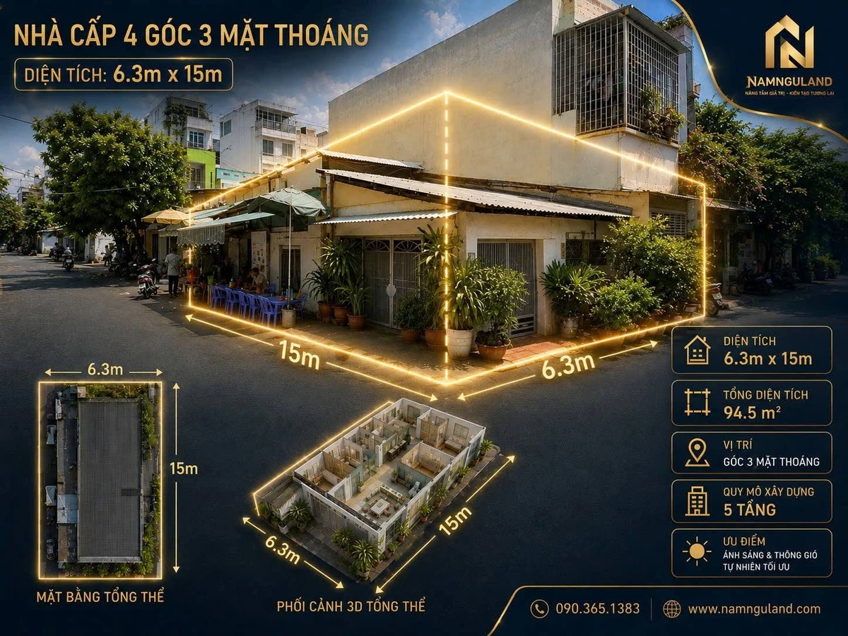 Bán đất hẻm xe tải Ung Văn Khiêm, Quận 7, 99m² - Ảnh 1
