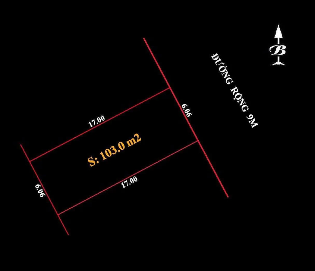 Đất bán 103m2 khối 21 Nghi Phú, Nghệ An - Ảnh thu nhỏ 3