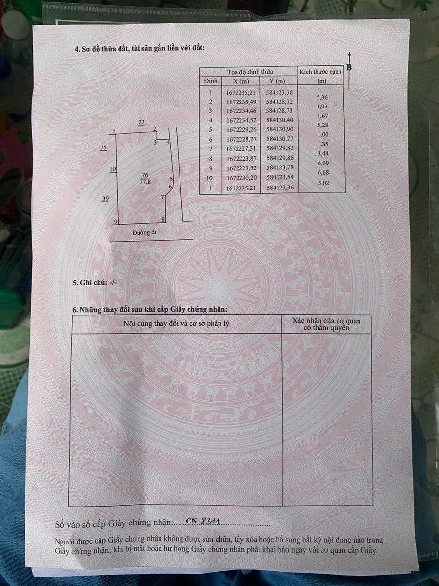 Bán đất 77,8m² hẻm Nguyễn Thụy Quảng Ngãi 1 tỷ 190 - Ảnh thu nhỏ 2