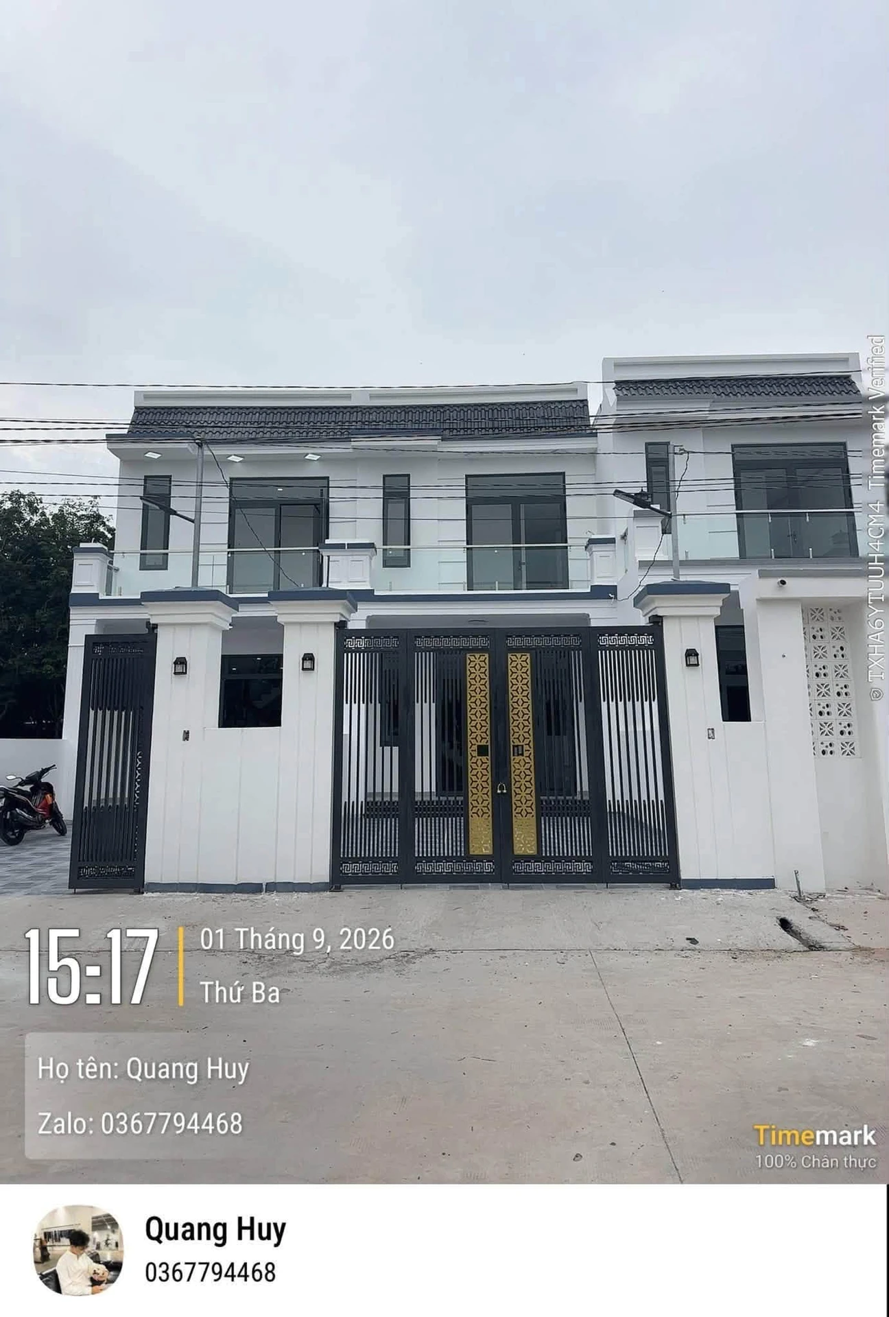 Bán nhà trệt lầu sân vườn 60m2 Bến Cát, Bình Dương - Ảnh 1