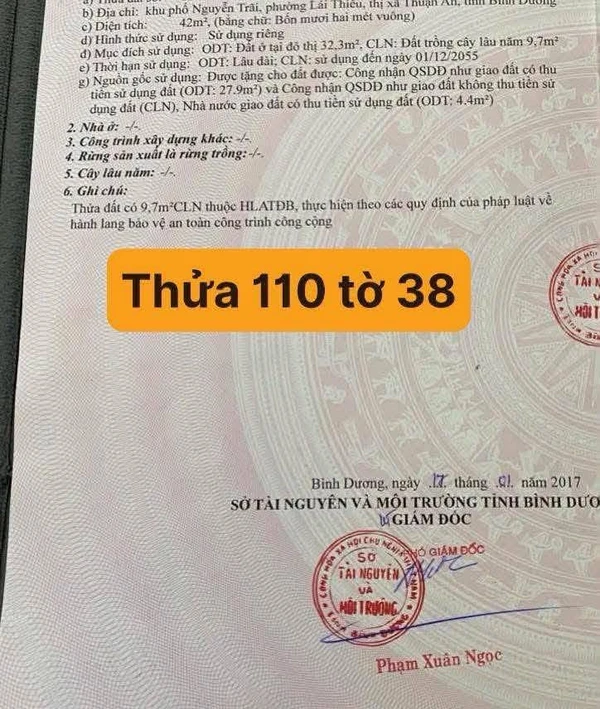Bán nhà mặt tiền 42m2 Nguyễn Trãi Lái Thiêu 5 tỷ 5