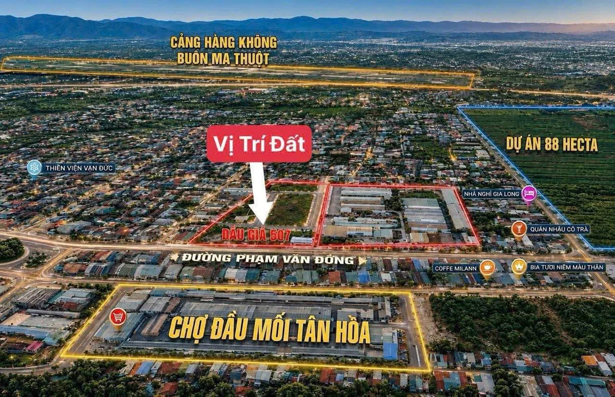 Bán đất đấu giá Tân Hòa 5x22 full thổ cư, đường rộng 14m, giá 2,7 tỷ - Ảnh 1