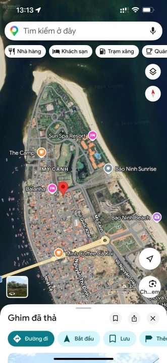 Mỹ Cảnh - lô đất biệt thự ngay cổng chính Sun Spa Resort - 266,8 m² - 5 tỷ 8 - Ảnh 1