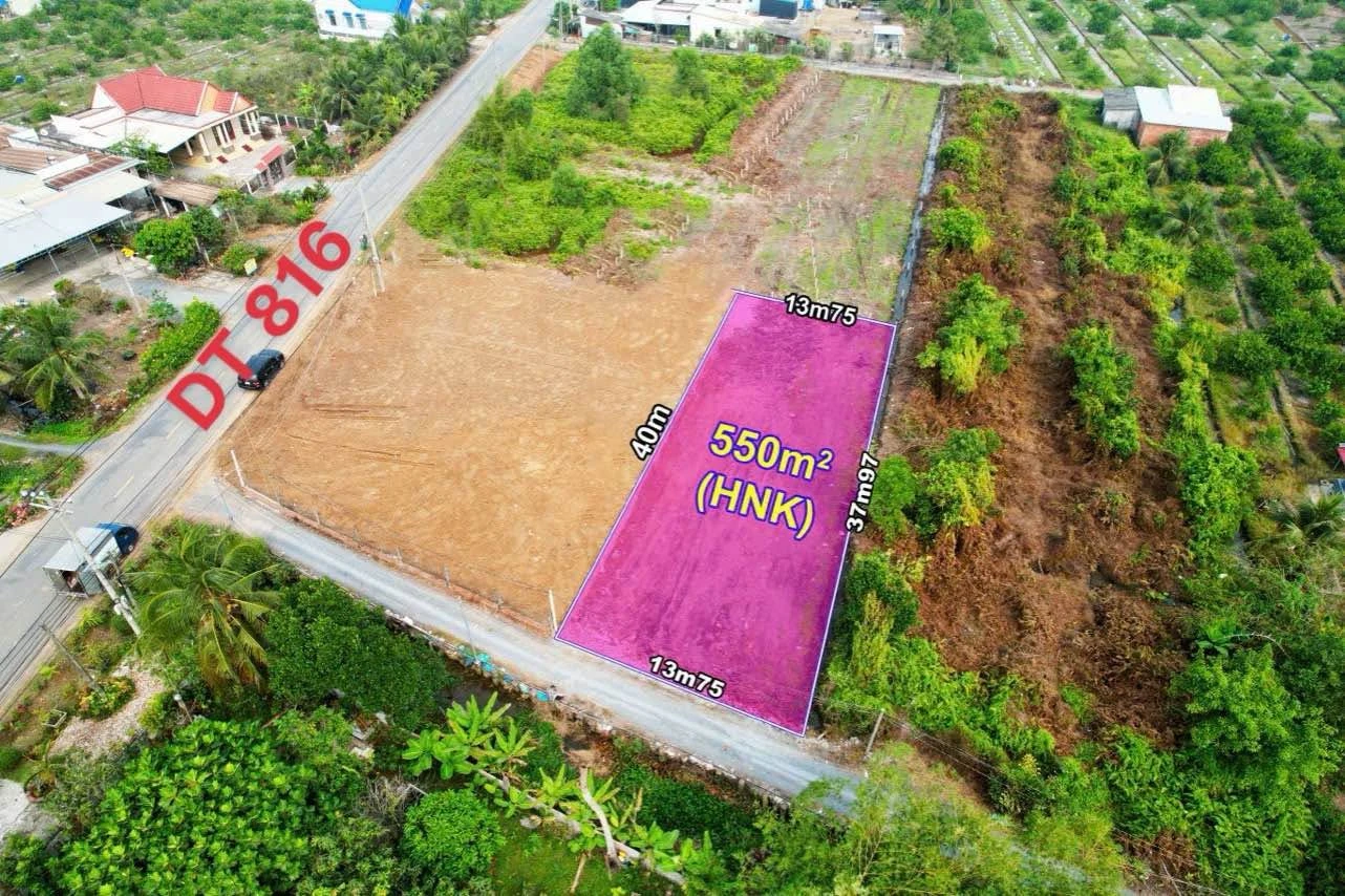 Bán đất 550m² Thạnh Hòa Bến Lức 1 tỷ 50 - Ảnh 1