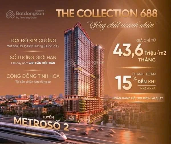 Tôi bán căn hộ 1PN+, 1WC tại The Collection 688, 2,376 tỷ, 54m2 - Ảnh 1