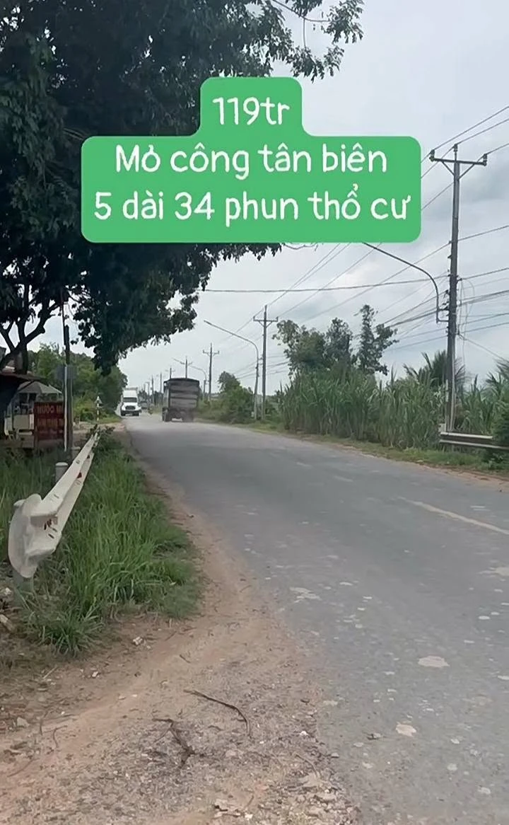 Bán đất thổ cư 170m² Mỏ công Tây Ninh 119 triệu - Ảnh thu nhỏ 2