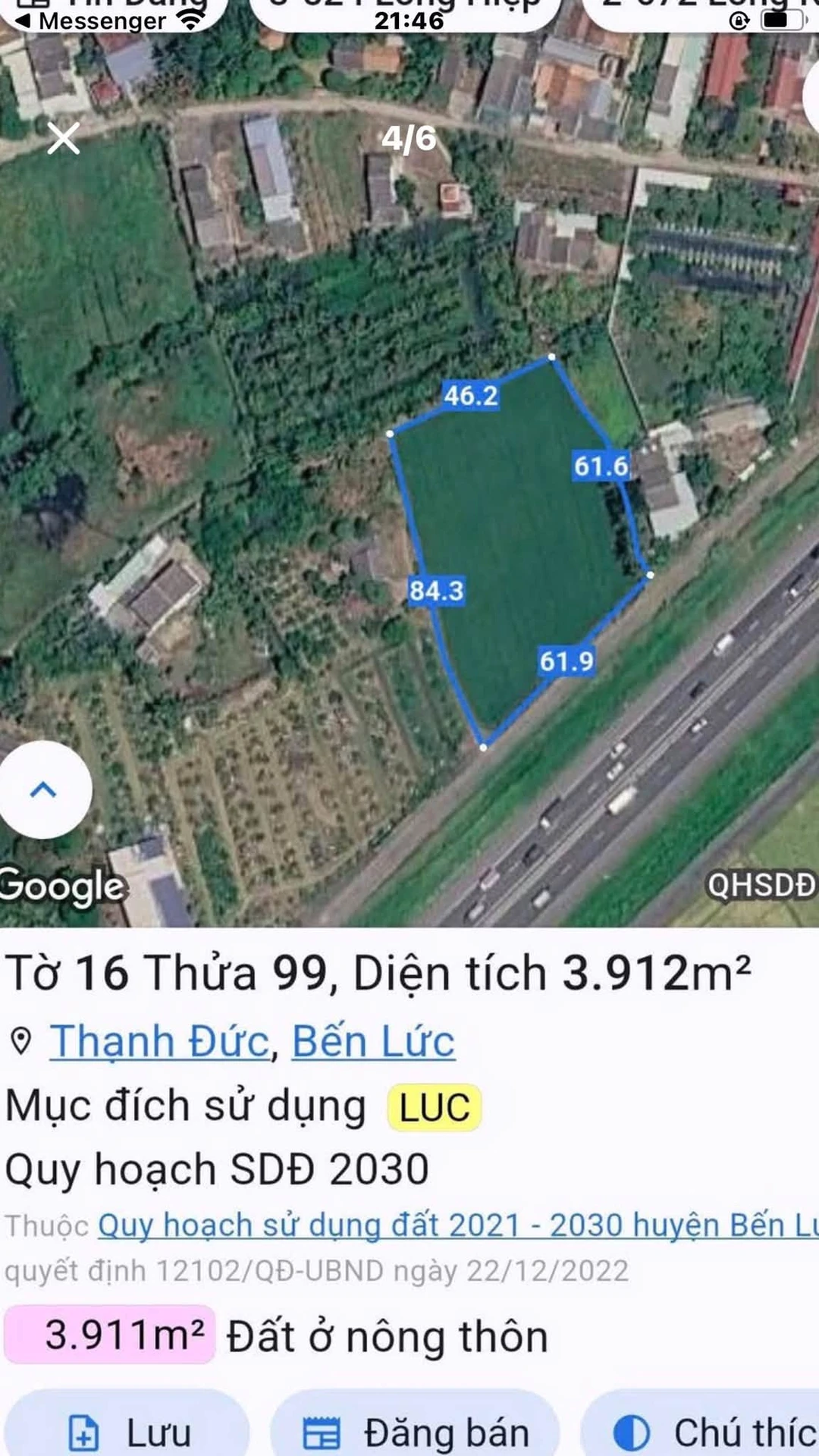 Bán đất 3.911,5m² giáp cao tốc TP.HCM-Trung Lương Tây Ninh - Ảnh 1