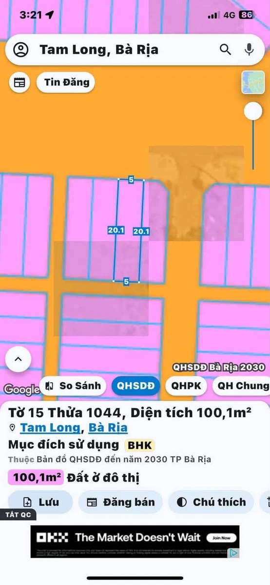 Bán đất Hòa Long Bà Rịa 100m2 giá 2 tỷ 5 - Ảnh thu nhỏ 3
