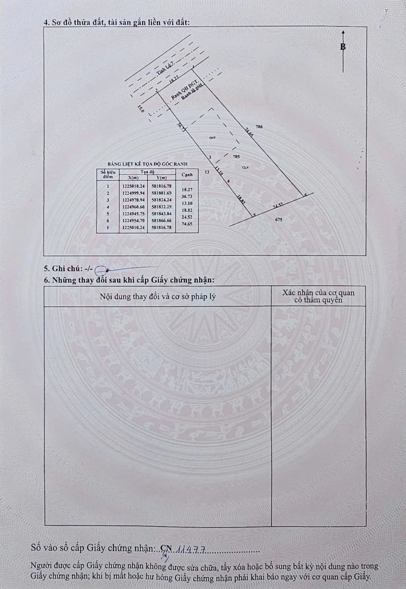 Bán đất mặt tiền Tỉnh lộ 7 Củ Chi 1483m2, 5tr4/m2 - Ảnh thu nhỏ 2