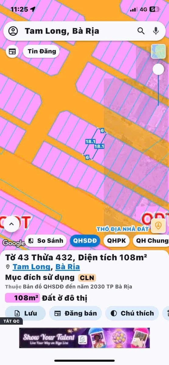 Bán đất Gò Cát Bà Rịa 108m² giá 2.299 tỷ - Ảnh thu nhỏ 2