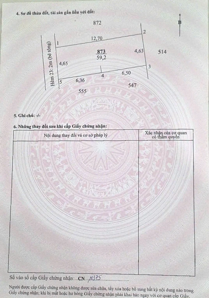 Bán 2 lô đất thổ cư 59m² mặt tiền hẻm Nguyễn Văn Tiếp, Tân An - Ảnh thu nhỏ 3