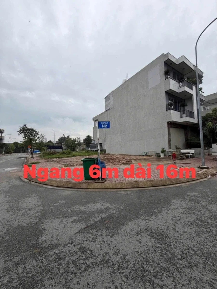 Bán lô đất góc 2 mặt tiền KDC Saiga 96m² 3.5 tỷ - Ảnh 1