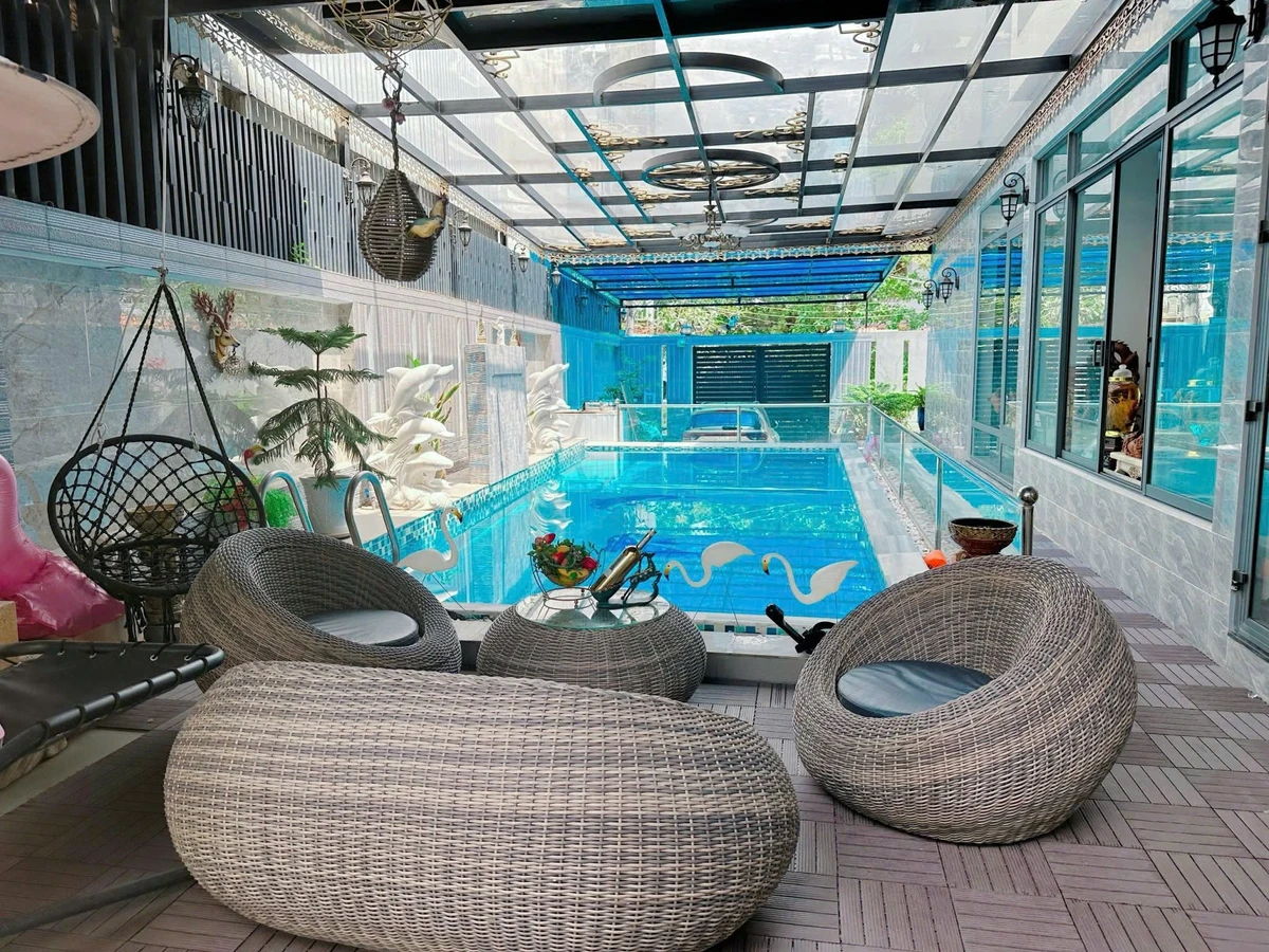 Biệt thự 3 tầng 18x25m, 380m2, hồ bơi, sân vườn, Thảo Điền - Ảnh thu nhỏ 4