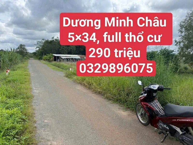 Bán đất 170m² mặt tiền Tây Ninh, 290 triệu