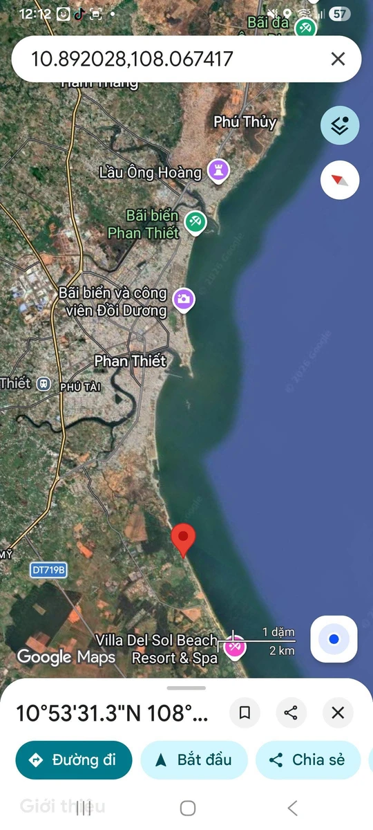Bán đất mặt tiền biển Phan Thiết 2879m2, 3 tỷ - Ảnh 1