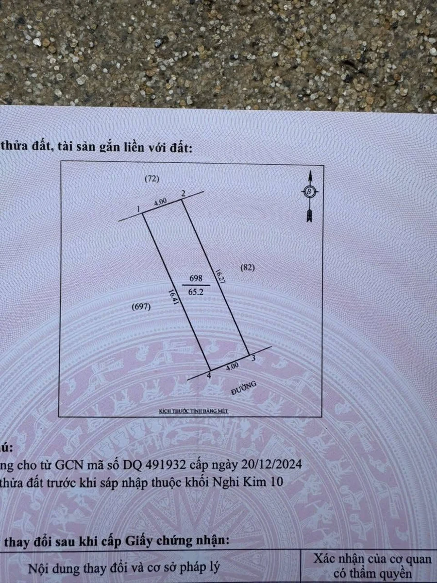Bán đất Nghi Kim 63m2 gần đường Nhân Nghĩa 900 triệu - Ảnh thu nhỏ 4