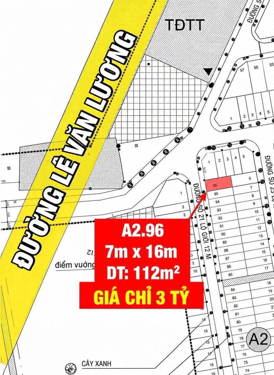 Bán đất KDC Saigon Village 112m2 gần Lê Văn Lương 3 tỷ - Ảnh thu nhỏ 4
