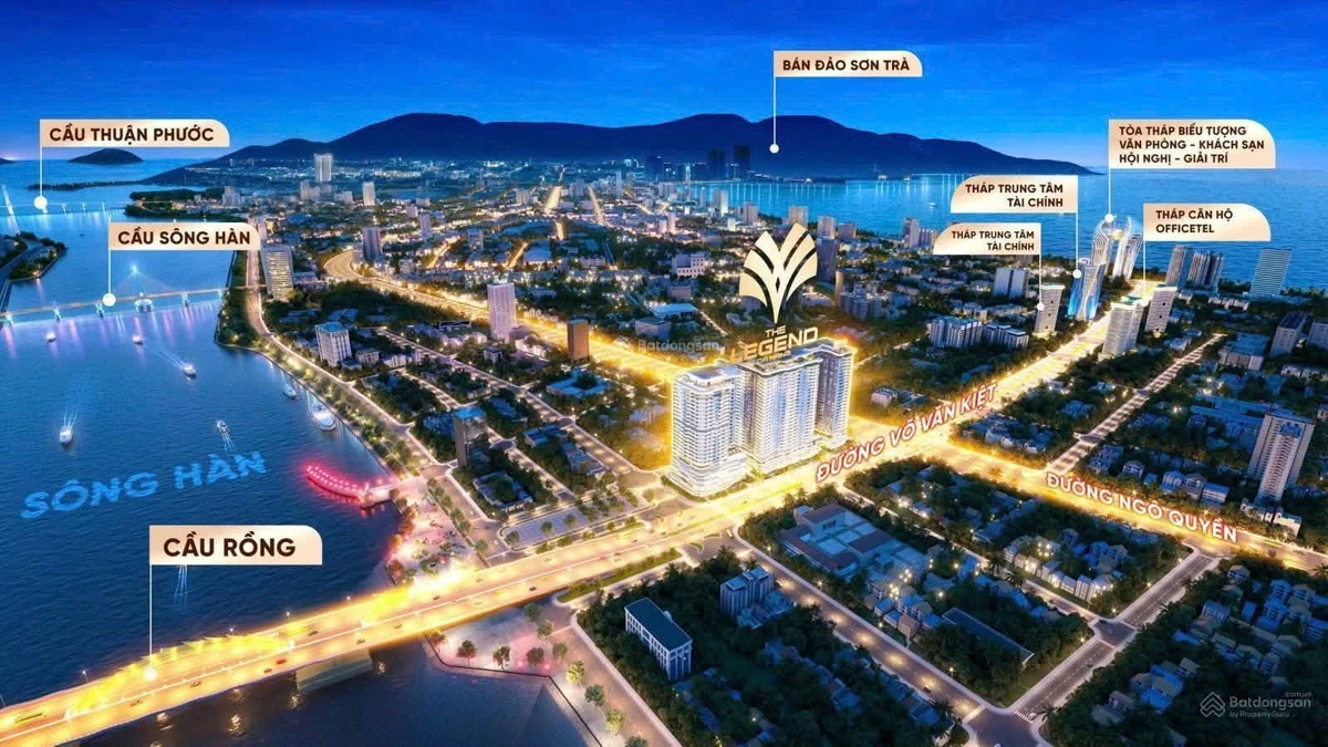 Căn hộ cao cấp The Legend Đà Nẵng 1PN 46m² 4.8 tỷ - Ảnh 1