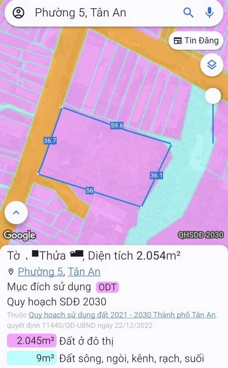 Bán đất 2067m² mặt tiền Cử Luyện, Tân An - Ảnh thu nhỏ 2