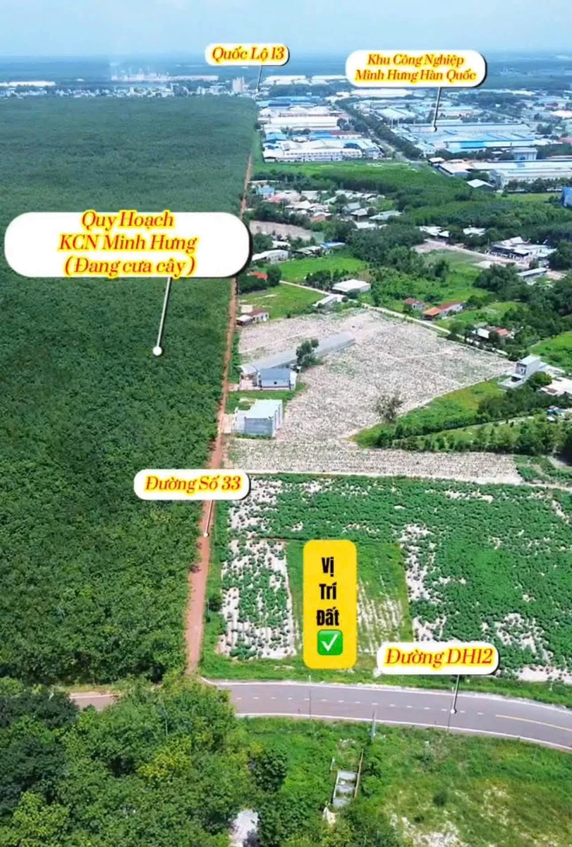Bán đất mặt tiền 170m² gần KCN Minh Hưng 799 triệu - Ảnh thu nhỏ 4