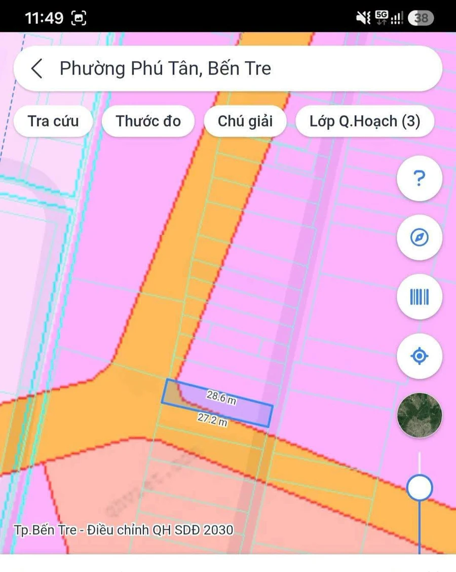 Bán đất Kênh Tập Đoàn 2, Phú Tân, Bến Tre, 177m² - Ảnh thu nhỏ 4