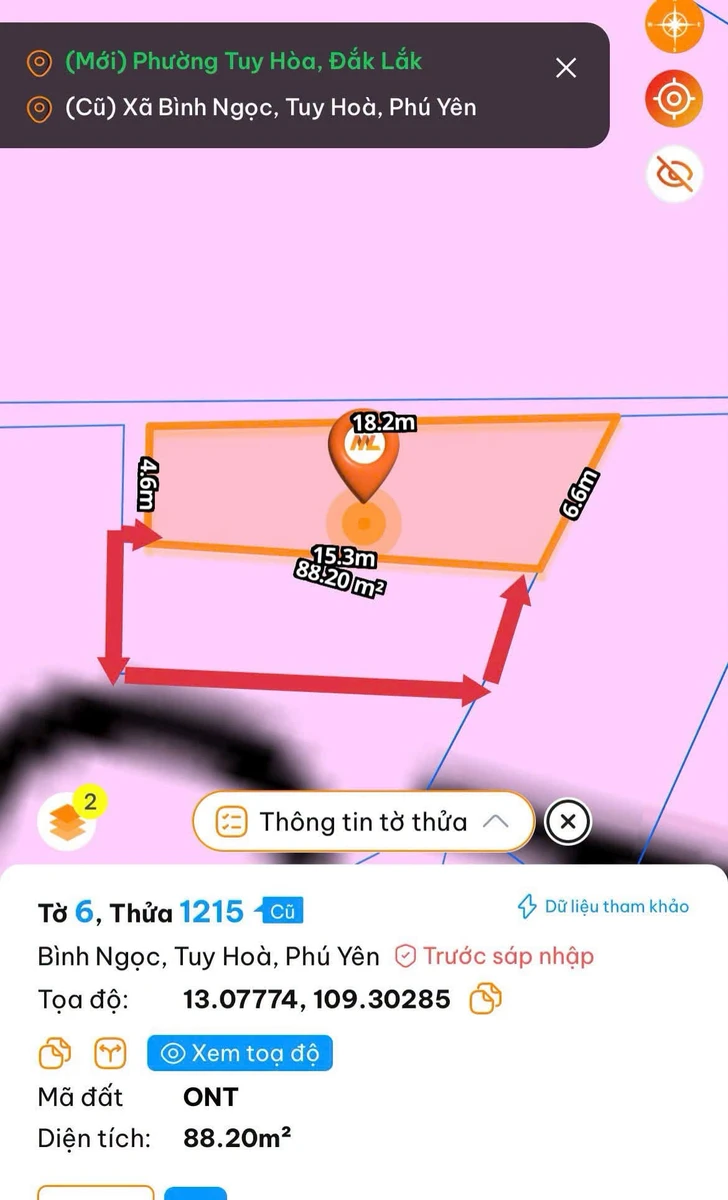 Bán 2 lô đất liền kề 162m2 Tuy Hoà 1 tỷ 800 - Ảnh thu nhỏ 4