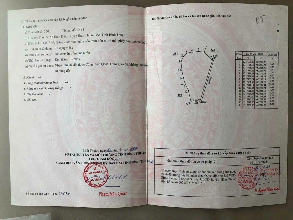 Bán đất 1 sào 4 tại Hàm Thuận, Bình Thuận - Ảnh thu nhỏ 5