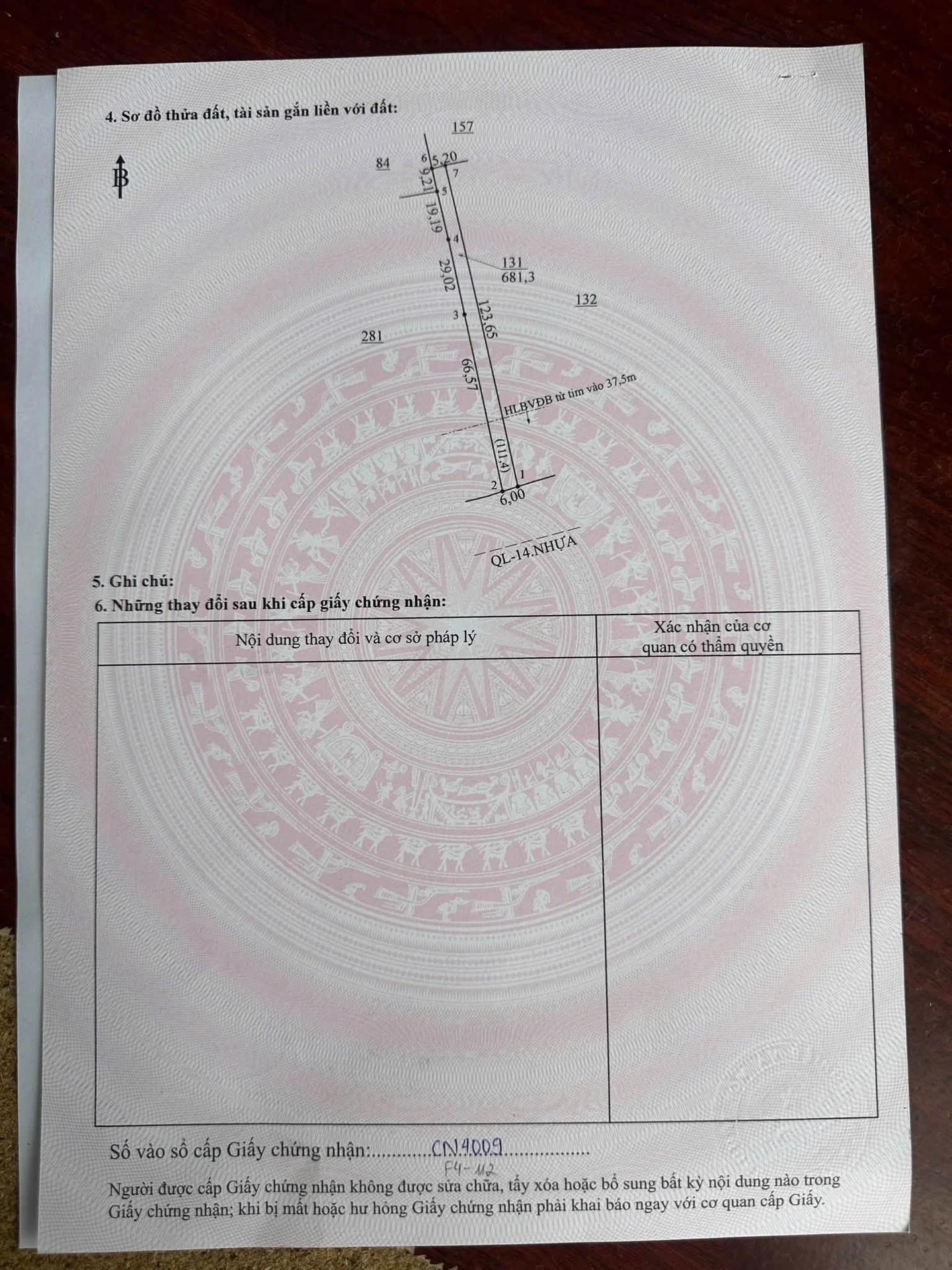 Bán đất mặt tiền QL14 Tân Thành Đồng Xoài 738m2 - Ảnh 1