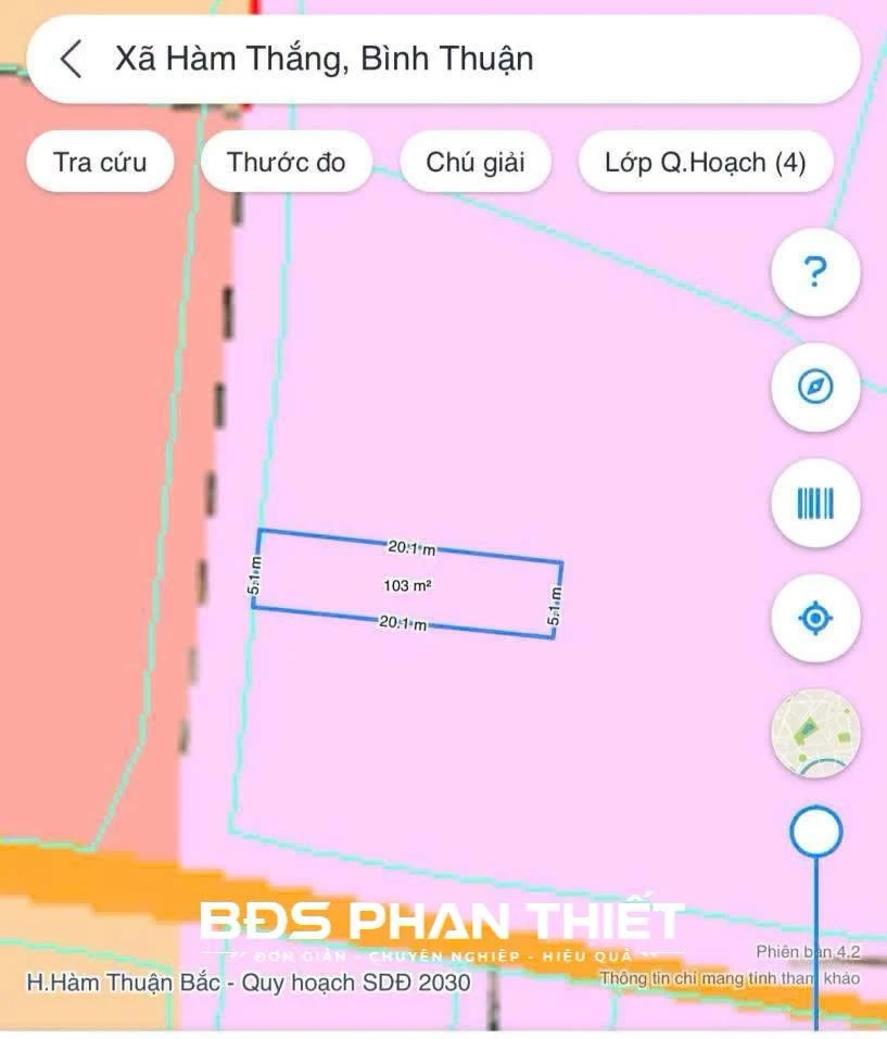 Bán đất thổ cư 102m² Hàm Thắng Phan Thiết 650 triệu - Ảnh 1
