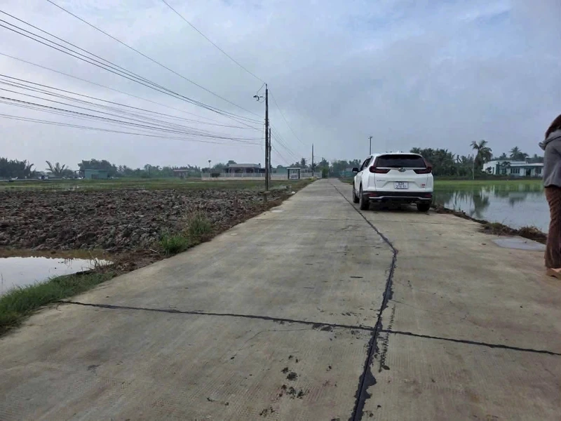 Bán đất Tây Ninh 200m² mặt tiền Nguyễn Văn Vịnh, Tân Trụ