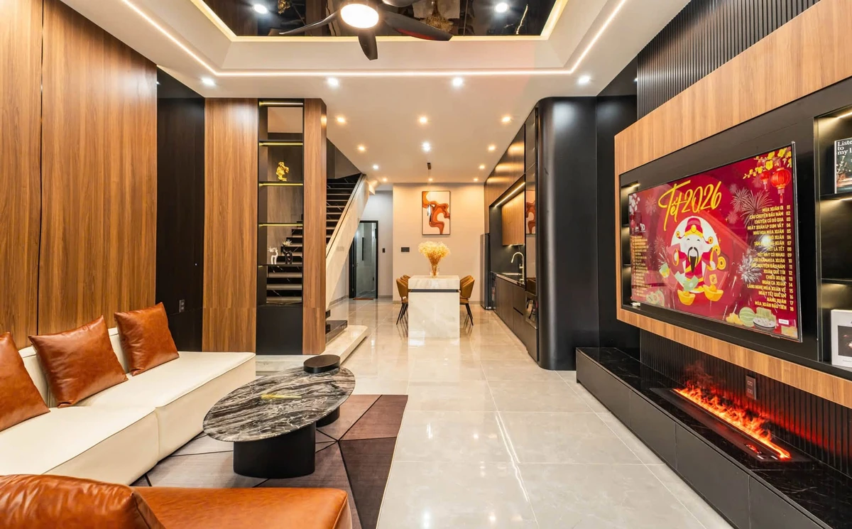 Bán nhà 3 tầng Hòa Xuân 100m² 4PN view công viên 9,2 tỷ - Ảnh thu nhỏ 5