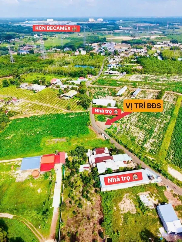 Bán đất 244m2 xây 4 kiốt cho thuê 12tr/tháng, Nha Bích, Bình Dương