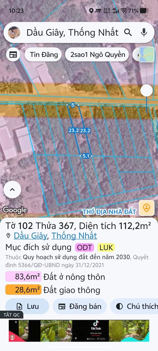 Bán đất thổ cư Ngô Quyền Nhà Bè 115m² 850 triệu - Ảnh thu nhỏ 2