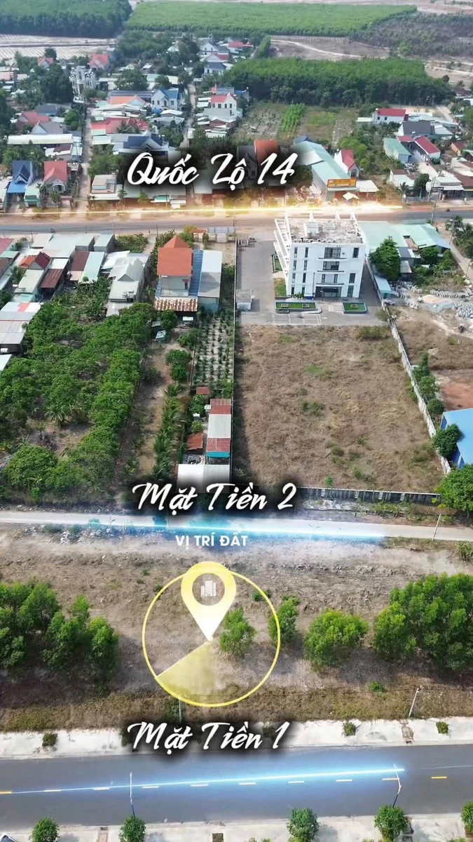 Bán lô đất 150m2 mặt tiền kép T16 Becamex Chơn Thành - Ảnh thu nhỏ 2