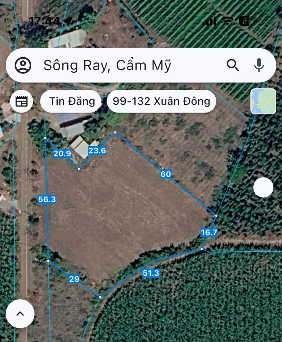 Bán 3600m2 đất Sông Ray Đồng Nai 600tr/sào - Ảnh thu nhỏ 4