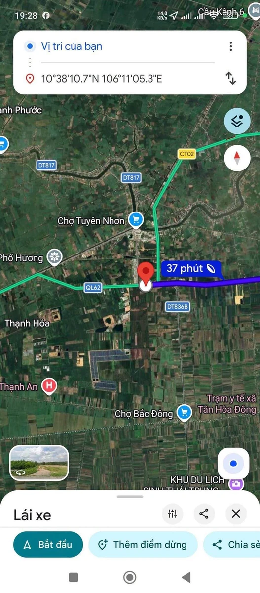 Bán đất rừng sản xuất 2.987m2 mặt tiền QL62, Thạnh Hóa, Long An giá 5,5 tỷ - Ảnh thu nhỏ 3