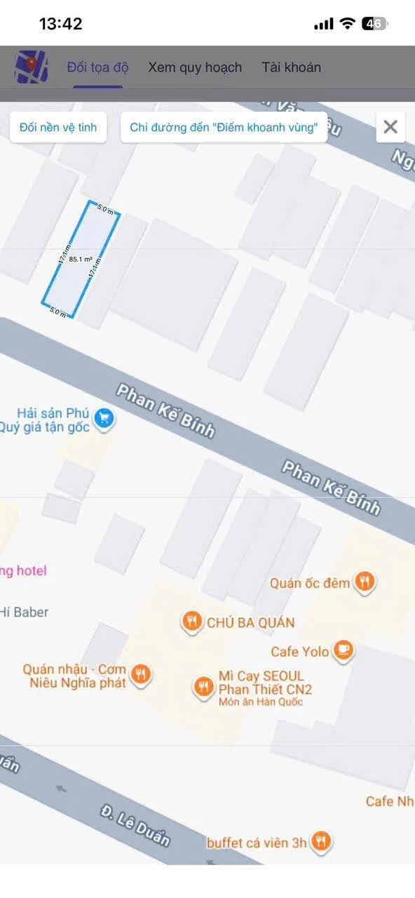 Bán đất mặt tiền Phan Kế Bính Phan Thiết 85m2, 2 tỷ 650 - Ảnh 1