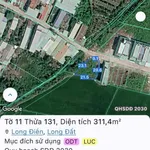 Bán lô đất góc 2 mặt tiền hẻm 25 Trần Chánh Chiếu, Long Toàn, Bà Rịa, hơn 300m2, 2,58 tỷ - Ảnh thu nhỏ 2