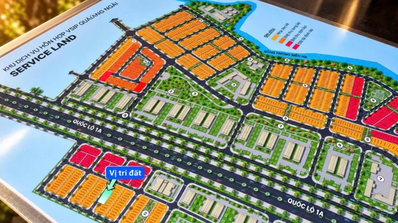 02 lô đẹp hướng Bắc, giá tốt Khu Dịch Vụ Hỗn Hợp VSIP Quảng Ngãi