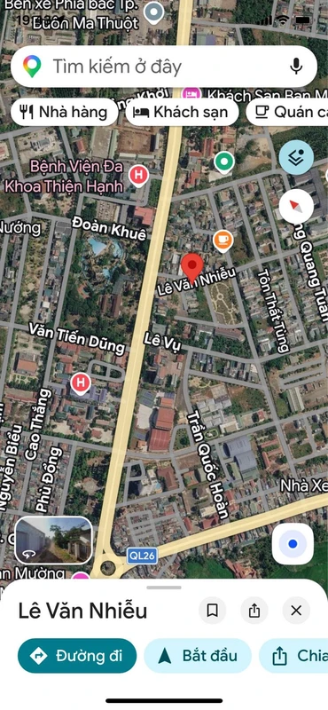 Bán đất 2 mặt tiền đường Lê Văn Nhiễu, Buôn Ma Thuột, 76m²