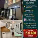 Bán nhà 1 trệt 1 lầu 3PN 100m2 Phường Biên Hòa 2,6 tỷ - Ảnh thu nhỏ 1