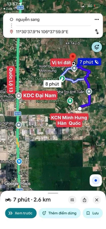 Bán đất Minh Hưng 165m² giá 375 triệu