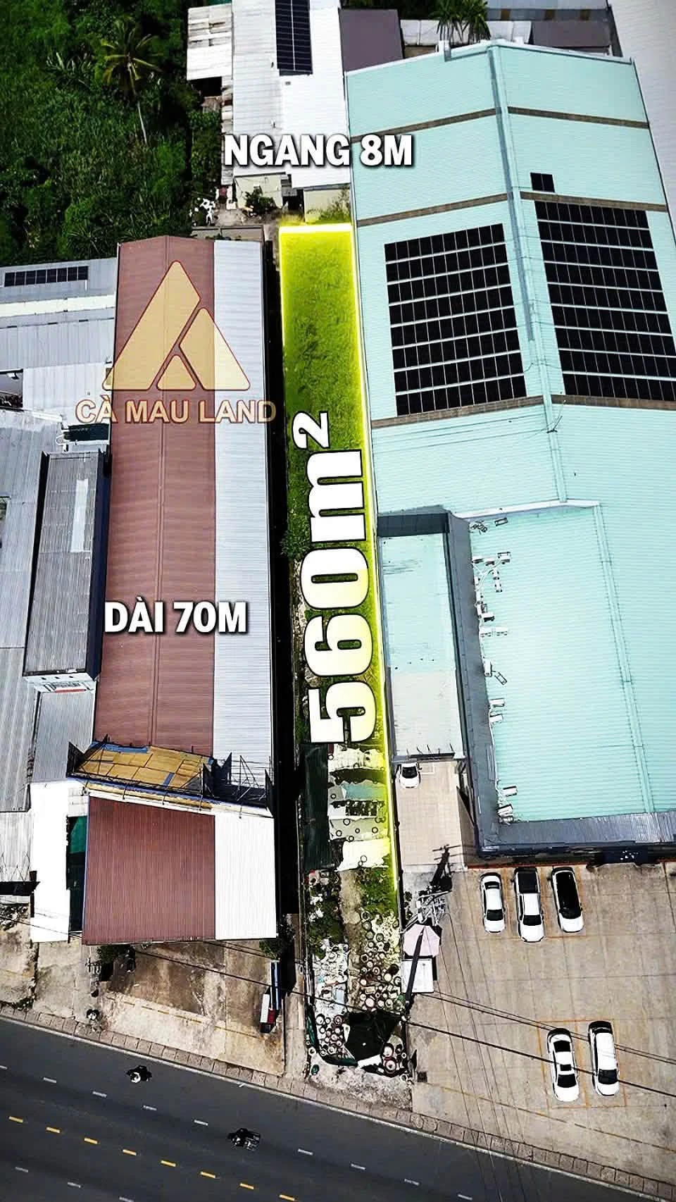 Bán đất mặt tiền Quốc lộ 1A Cà Mau 560m² 12.8 tỷ - Ảnh 1