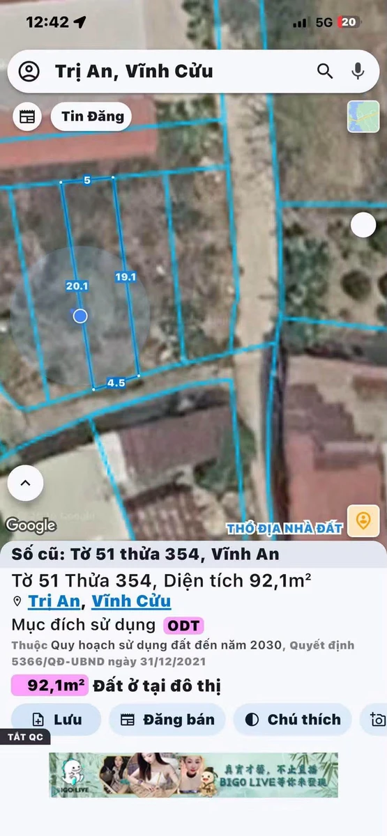 Bán đất nền 90m² trung tâm Biên Hòa 500 triệu - Ảnh thu nhỏ 2