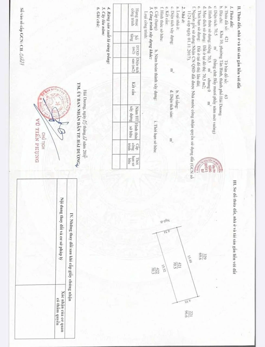 Bán lô đất 70,5m² ngõ phố Ngô Quyền, TP Hải Dương - Ảnh 1