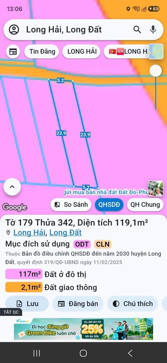 Bán đất mặt tiền Long Hải 119m² giá 1,58 tỷ - Ảnh thu nhỏ 3
