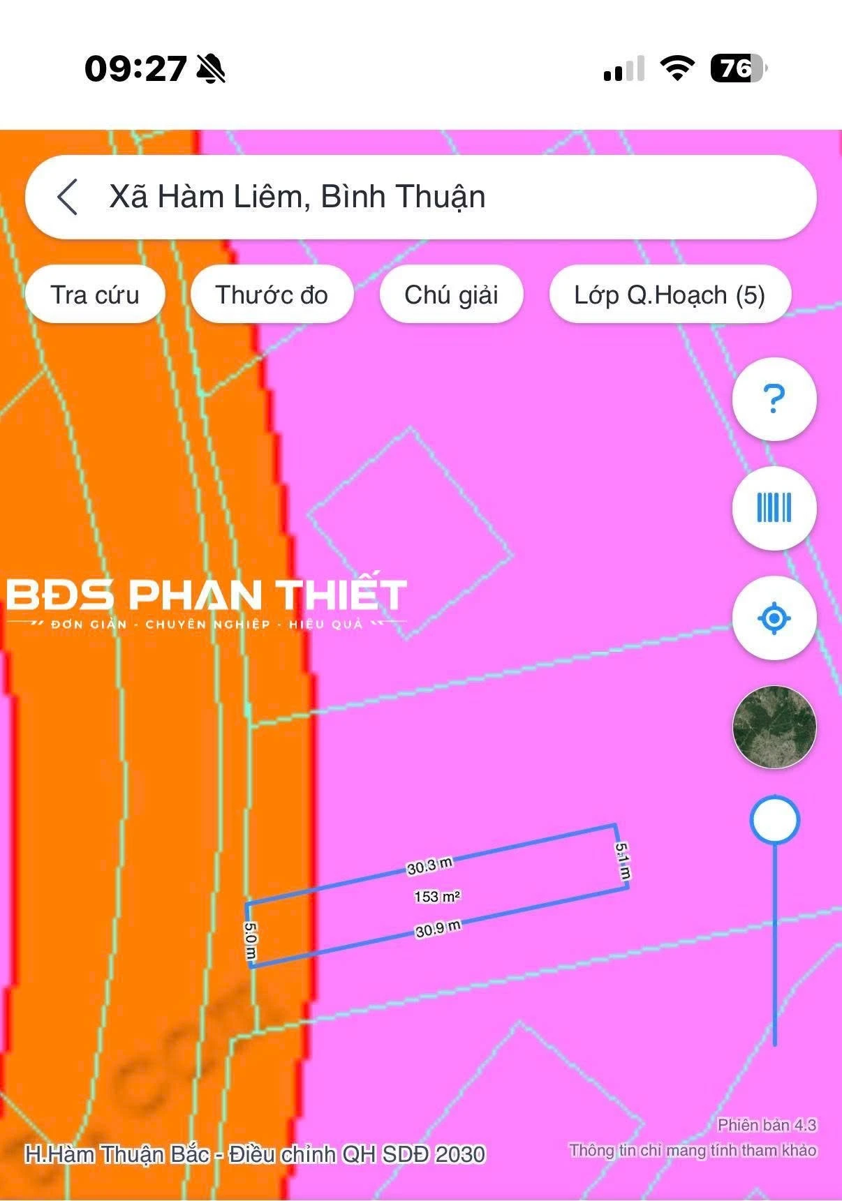 Bán đất Hàm Liêm 152.3 m² 890 triệu - Ảnh 1