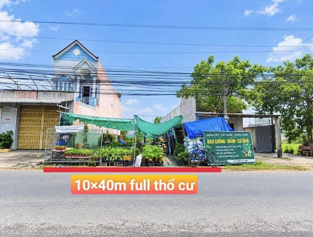 Bán đất mặt tiền nhựa Giồng Lớn 10x40m thổ cư, Mỹ Hạnh Nam, Đức Hòa, Long An - Ảnh 1