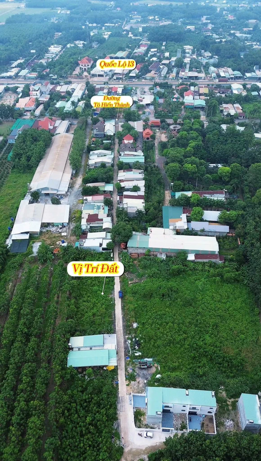 Bán đất 400m² đường D8 Thành Tâm, Chơn Thành, Bình Dương, 1 tỷ 5 - Ảnh 1